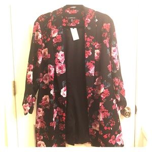 Sz 18/20 Floral long length blazer NWT